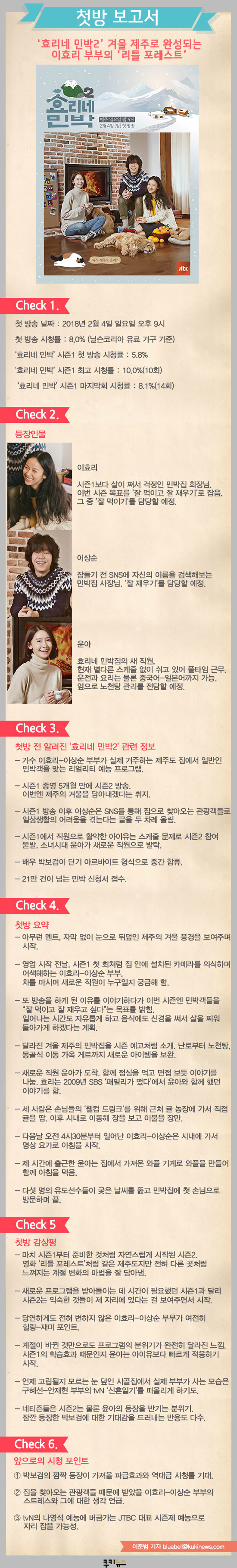 [첫방 보고서] ‘효리네 민박2’ 겨울 제주로 완성되는 이효리 부부의 ‘리틀 포레스트’