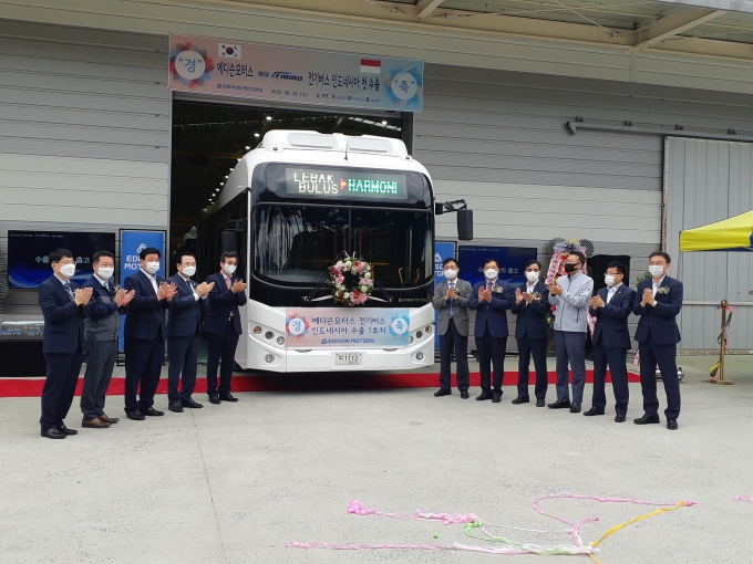 에디슨모터스, 인도네시아에 전기버스 첫 수출 