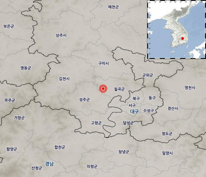 경북 칠곡서 규모 2.6 지진…경북소방 “피해 신고 없어”