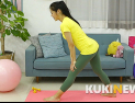 [쿠키영상] 모델 서리나의 날씬한 다리 만드는 운동…종아리 파워 스트레칭