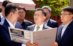 정경구 HDC현산 대표, 용산 전면1구역 재개발 현장 방문