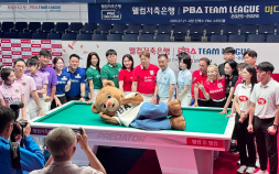 당구치는 곰돌이 ‘빌리베어’…프로당구 PBA, 공식 캐릭터 공개 [쿠키 현장]