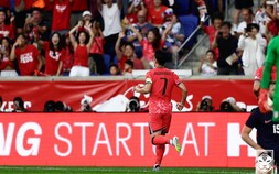 손흥민·이동경 득점…홍명보호, 미국에 전반전 2-0 리드로 마쳐