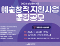 성남문화재단, 지역 예술인 창작활동 지원 통합공모