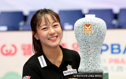 임경진, 정수빈 꺾고 ‘2전 3기’ 프로 첫 우승…LPBA 16번째 퀸 등극