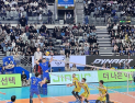 V리그 남자부 3위 KB손해보험, 우리카드 원정서 1세트 선취 [쿠키 현장]