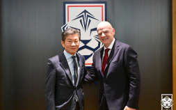 인판티노 FIFA 회장, 정몽규 KFA 회장에게 ‘여자대표팀 월드컵 본선’ 축하 서신 전달