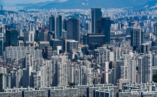 서울 강남지역 아파트 단지 모습. 쿠키뉴스 자료사진
