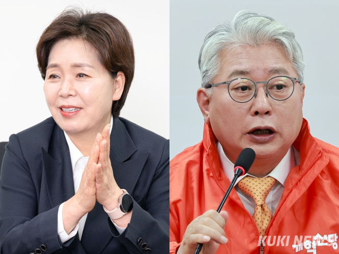 6·3 지방선거 경기지사 양향자 국민의힘 후보(왼쪽)와 조응천 개혁신당 후보. 쿠키뉴스 자료사진·연합뉴스