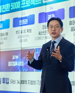 김경수 “5대 주력산업 세계 1등·AI 전환으로 경남 GRDP 100조 확대”
