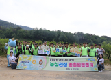 NH농협은행 경남본부·경남FC·NC다이노스, 창원 단감농가 일손돕기