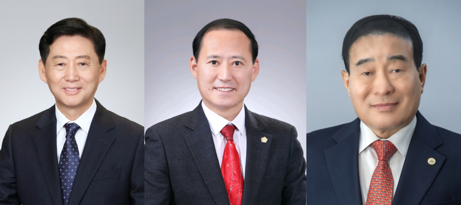 이정학(더불어민주당), 김기하(국민의힘), 김홍수(개혁신당) 동해시장 후보. (왼쪽부터, 사진=중앙선거관리위원회)