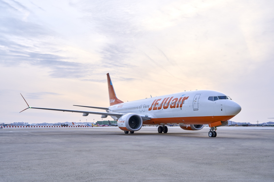 제주항공 B737-8 항공기. 제주항공
