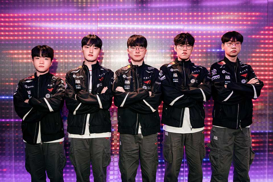 T1 선수단. 라이엇 게임즈 제공