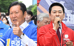 여야 지도부, 국회서 마지막 선대위회의…‘내란 종식 vs 폭주 견제’ [6·3 지선]