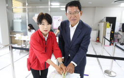 최명수 화천군수 후보 ‘소중한 한표 행사’[쿠키포토]