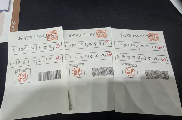 어김없는 무효표 “아무나 되라”