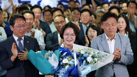 추미애, 경기지사 당선 확실…첫 여성 광역단체장 목전
