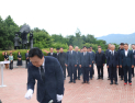 강기윤 창원시장 당선인, 충혼탑 참배·수소기업 방문으로 공식 행보 시작