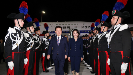 李대통령, 이탈리아 로마 도착…오늘 ‘한-이탈리아’ 정상회담