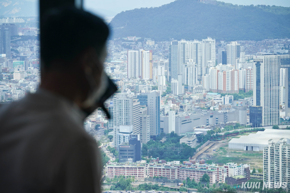 서울 여의도 63빌딩 전망대에서 바라본 서울시내. 쿠키뉴스 자료사진