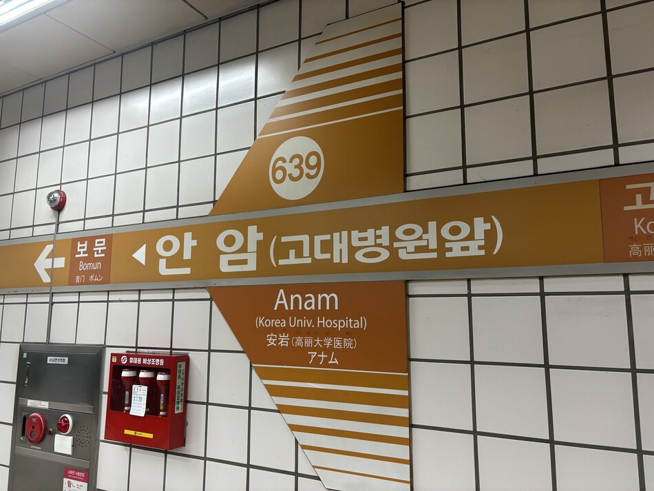 서울 지하철 6호선 안암역. 연합뉴스