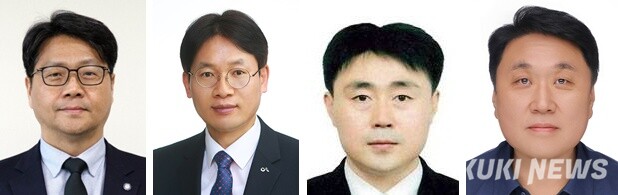 왼쪽부터 신동헌 자치안전실장, 구상 산업경제실장, 손철웅 충남도의회사무처장, 안호 이사관(대전시 교류).