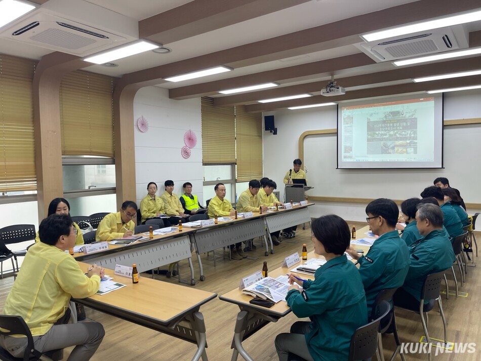 8일 강동구에서 소나무재선충병 대응을 위한 중앙·지역방제대책회의가 진행되고 있다. 서울시 제공