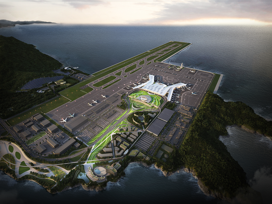 가덕도신공항 조감도. 가덕도신공항건설공단 제공
