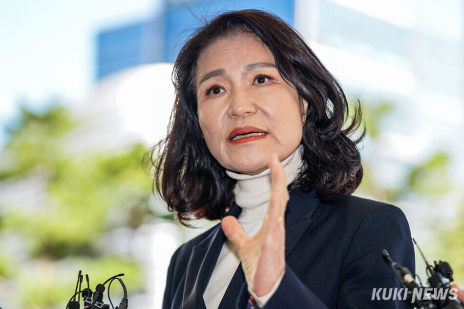 이진숙 국민의힘 의원이 선관위 해외출장 예산 불투명과 운영 문제를 지적했다. 쿠키뉴스 자료 사진